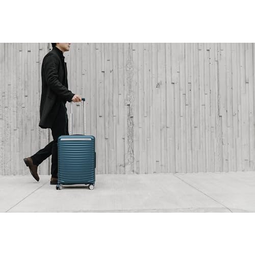 Framelock Max 29" Large Checked Hardshell Zipperless Luggage - Highly Secure Integrated Eazylock™ Mechanism - RightHeight™ Adjustable Handle - 360° Spinner Wheels - Airline Approved - Emerald Teal