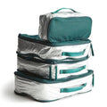 Vera Bradley Women's Ripstop Packing Cube Set, Silvery Sea Moss, One Size