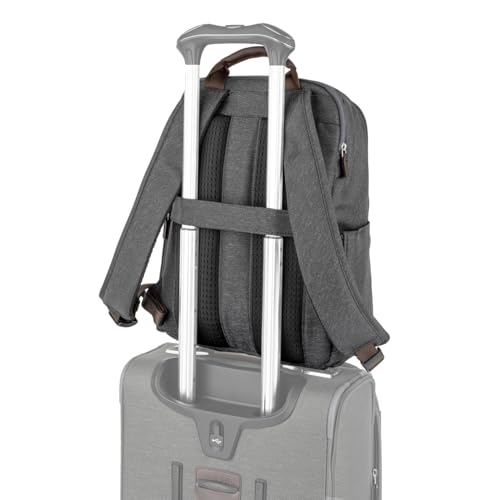 Travelpro Platinum Elite Slim Laptop Travel Backpack, Fits up to 16 Inch Laptop, Business, Water Resistant, Men and Women, Vintage Grey