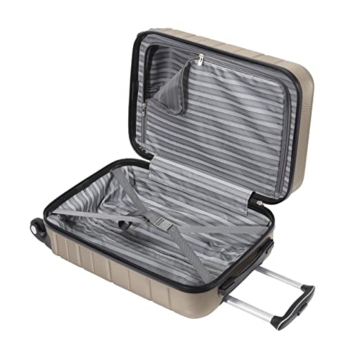 Skyway Epic 2.0 Hardside Lightweight and Durable ABS Shell Luggage, Spacious with Dual Spinning Wheels, Comfort Grip and Expandable, Men and Women