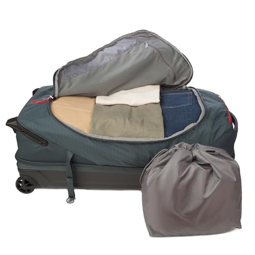 Eddie Bauer Expedition Rolling Duffel Bag with Wheels | Travel | Check-In | Luggage | Rugged | Durable - Storm, 34"