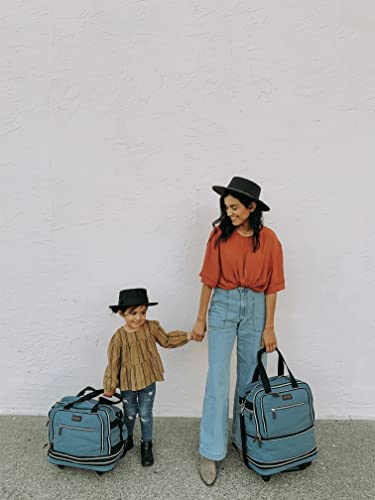 Biaggi Zipsak Boost! Foldable Underseat Carry-On Expands to Full Size Carry-On - Custom Sized Packing Cube Included (Grey)