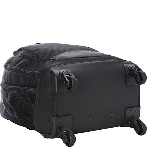 Kenneth Cole REACTION 17" Polyester Dual Compartment 4-Wheel Laptop Backpack, Black