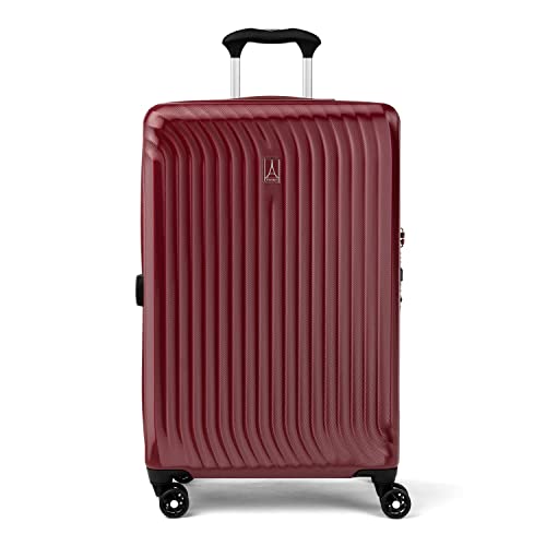 Travelpro Maxlite Air Hardside Expandable Checked Luggage, 8 Spinner Wheels, Lightweight Hard Shell Polycarbonate Suitcase, Cabernet, Checked Medium 25-Inch