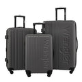 Wrangler Quest Luggage Set, Granite Gray, 3 Piece Set (30"/26"/22")