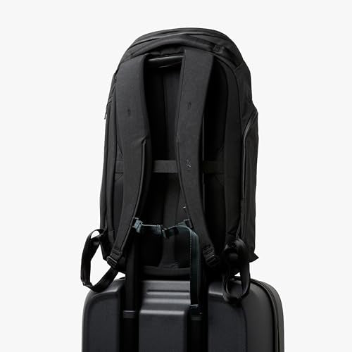 Bellroy Venture Travel Pack (26 liter carry on travel backpack, with laptop sleeve, RFID protection and bonus 15 liter tote bag) - JetBlack