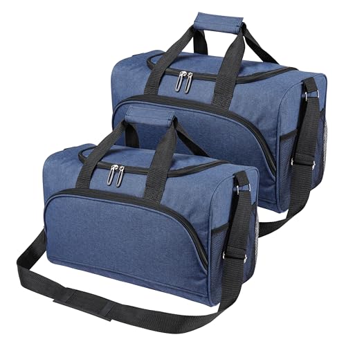 Finnhomy 20L Underseat Cabin Bag,Carry On Luggage for Airlines, Travel Duffle Bag with Multiple Pockets, Adjustable Shoulder Strap, Fits Under Seat, 2 PACK