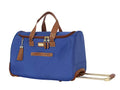 Steve Madden Designer Carry On Luggage Collection - Lightweight 20 Inch Duffel Bag- Weekender Overnight Business Travel Suitcase with 2- Rolling Spinner Wheels (Global Blue)