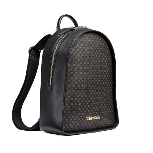 Calvin Klein Kyren Zip Around Backpack, Brown/Khaki/Black, One Size