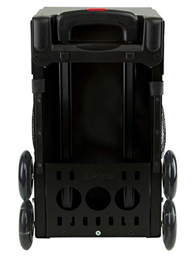 ZUCA Mystic Quilted Sport Insert Bag and Frame (Black) with Flashing Wheels