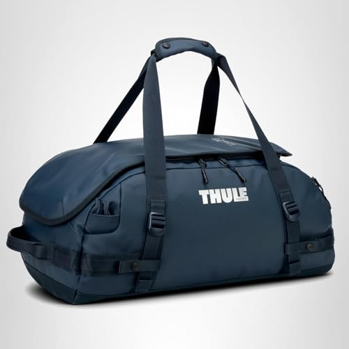 Thule Chasm 40L Duffel, Easy to Pack, Converts to Backpack, Internal mesh Pockets, Lockable Zippers, Recycled Materials