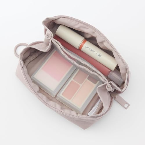Crinkled Nylon Wide-Open Pouch - Small by MUJI