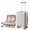 LOVEVOOK Carry On Luggage 22x14x9 Airline Approved with Spinner Wheels, 20 Inch Small Carry On Suitcase with TSA Lock, Expandable Hard Shell Suitcases for Men Women