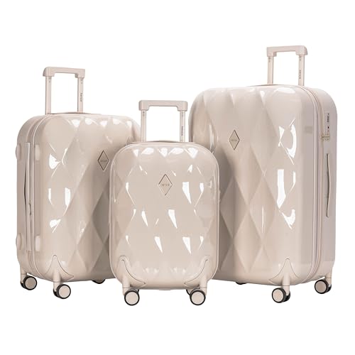 kensie Enchanting 3 Piece Luggage Set, Fog