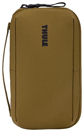 Thule Aion Travel Organizer - 2-in-1 pouch includes travel wallet and electronics bag - RFID blocking zipper pouch - Internal pockets to stay organized - 100% recycled waxed PFC-free fabric