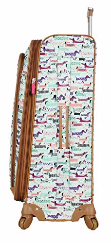 Lily Bloom Luggage Set 4 Piece Suitcase Collection With Spinner Wheels For Woman (Totally Paw Some)