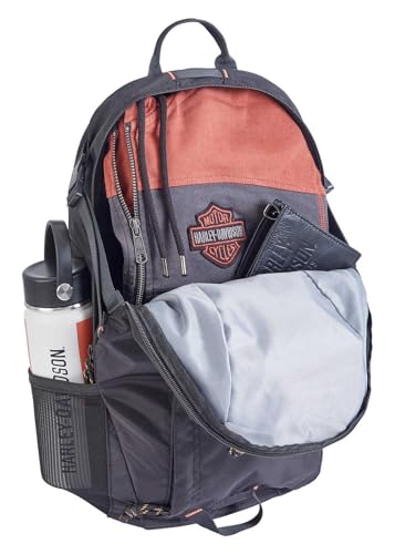 Harley-Davidson Embroidered B&S Zero Gravity Water-Resistant Backpack - Black
