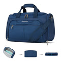 Hanke Underseat Carry On luggage Bags for Travel, Foldable Travel Bags for Women, Soft Lightweight Personal Item Travel Bag Small Carry On Bags for Airplanes, Travel Tote Bags for Women Men.（Blue）
