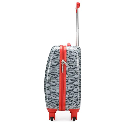 Nautica Kids 18" Hardside Carry-on Suitcase with Spinner Wheels, Shark Attack