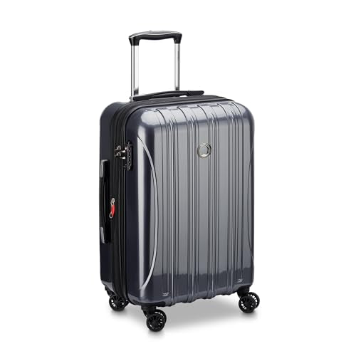 DELSEY PARIS Helium Aero Hardside Expandable Luggage with Spinner Wheels, Titanium, Carry-On Plus 21 Inch