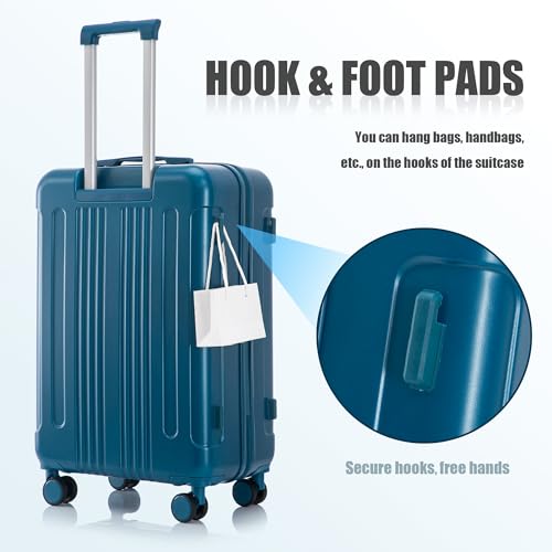 Merax 3 pcs/set in ABS Spinner Wheel Luggage Set, Carry on Suitcase