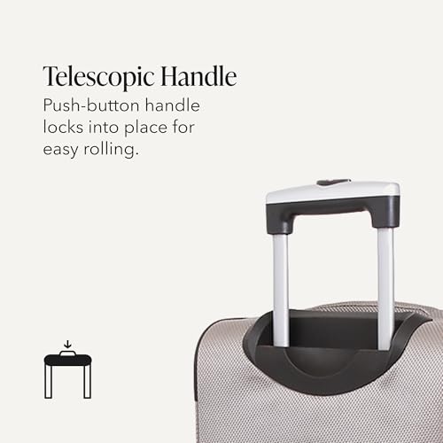 SwissGear Sion Softside Expandable Roller Luggage, Pewter, 3-Piece Set (21/25/29)