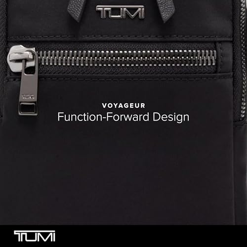 TUMI - Voyageur Persia Crossbody - Nylon Crossbody Travel Shoulder Bag for Women & Men - Stain- & Water-Resistant Fabric - Black & Gunmetal