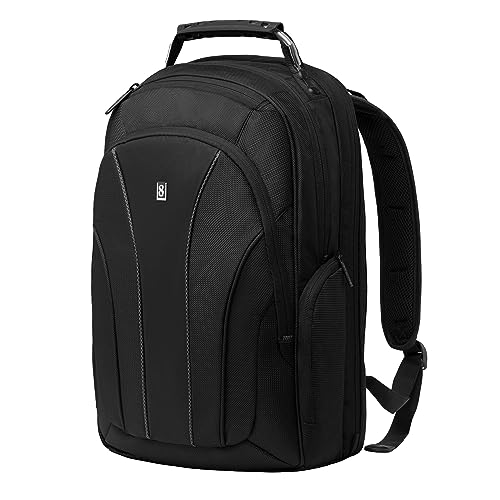 LEVEL8 Gibraltar Aluminum Carry on Luggage 20" Bundle with Laptop Backpack