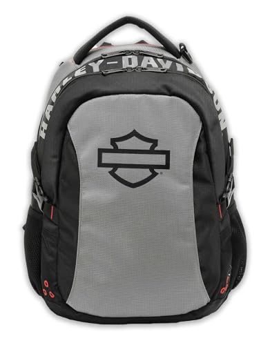 Harley-Davidson Renegade III Classic Bar & Shield Air Flow Design Backpack, Gray