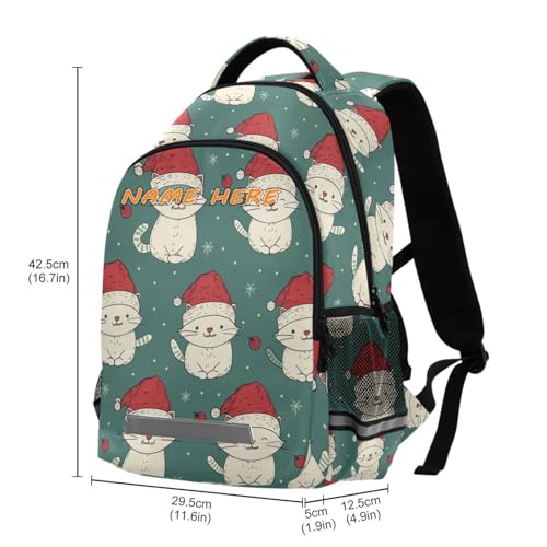 HXshaoye Cute Animal Winter Cat customized name carry on backpacks for kids with big personalized name tag bookbags for boy para bebes varon reflective stripes sturdy zippers mochila mochilas para de