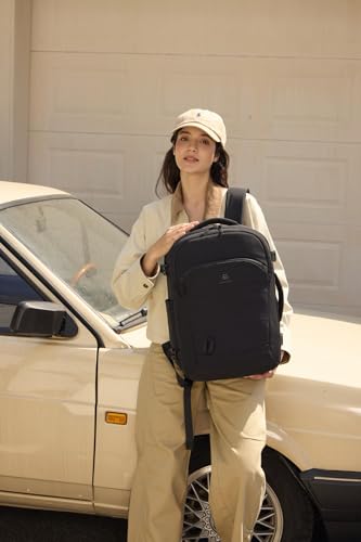 LOVEVOOK 40L Travel Backpack for Women, Airline Approved Carry On Backpack with 2 Packing Cubes, Waterproof Personal Item Bag Fits 17" Laptop, TSA Traveling Essentials Weekender Overnight Backpack
