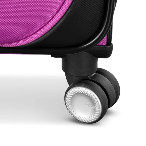 American Tourister 4 KIX 3.0 Checked-Medium 24-Inch Spinner, Hyper Violet