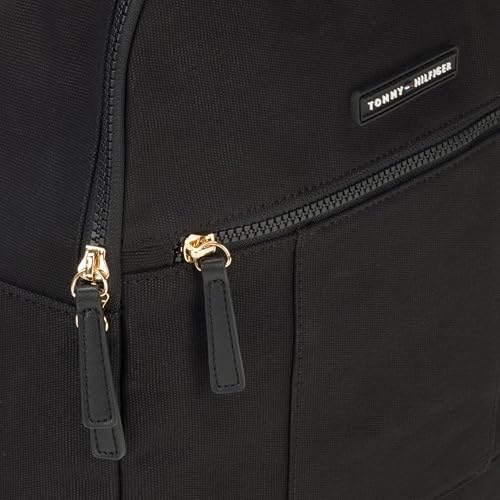 Tommy Hilfiger Men's Flag Backpack, BLACK, One Size
