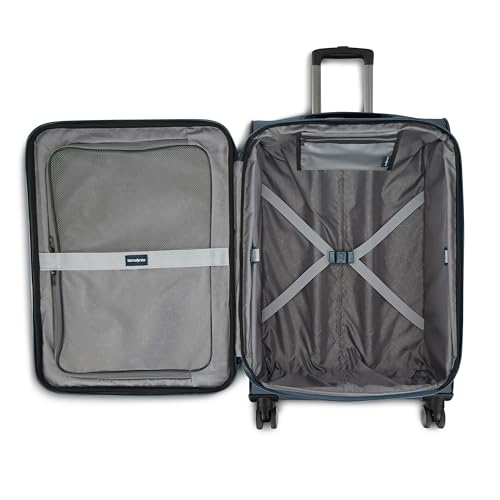 Samsonite Ascella 3.0 Softside Expandable Luggage with Spinner Wheels, 3-Piece Set (20/25/28), Teal/Black
