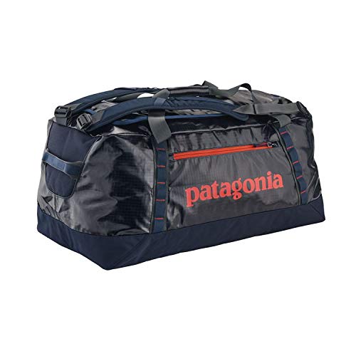 Patagonia Black Hole Duffel Travel Duffle, 45 cm, 90 liters, Blue (Navy W/Paintbrush Red)