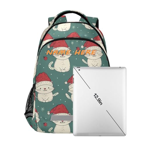 HXshaoye Cute Animal Winter Cat customized name carry on backpacks for kids with big personalized name tag bookbags for boy para bebes varon reflective stripes sturdy zippers mochila mochilas para de