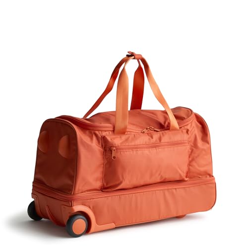 Vera Bradley Women's Adair Rolling Duffel Travel Bag - Ripstop, Koi Orange, One Size