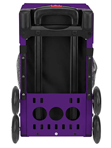 ZUCA Blue Reef Deep Sea Sport Insert Bag and Purple Frame with Flashing Wheels