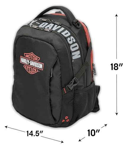 Harley-Davidson Renegade III Classic Bar & Shield Air Flow Design Backpack Black