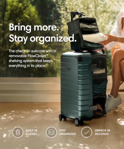 Solgaard Check-In Original Suitcase - Hardside 24.8" Travel Luggage (Jade)