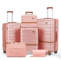 Luggage Sets, Suitcase with Spinner Wheels, PC+ABS Hardshell Travel Luggage Set with TSA Locks,Lightweight Rolling Luggage，Carry on suitcase with YKK Zippers(Pink) Fathers Day Gift for Dad Men Husband
