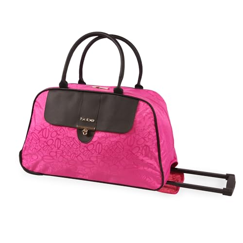 BEBE Marlene 22" Rolling Duffel, Bebe Tossed Fuchsia