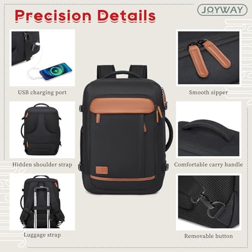 Joyway Expandable Luggage Sets 5 Piece, Lightweight Hard Shell Travel Suitcase Set with Spinner Wheels and TSA Lock