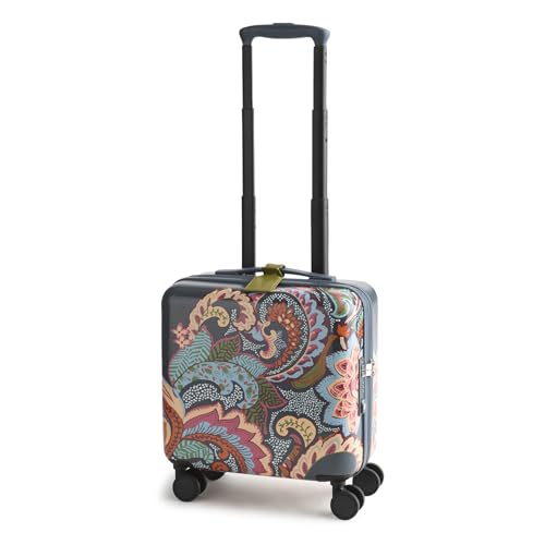 Hardside Luggage Mini Adair Spinner Suitcase, Leaf Me Not Paisley Dark Slate, One Size