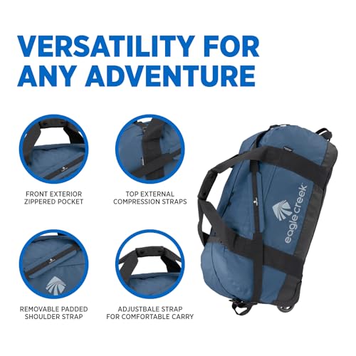 Eagle Creek No Matter What Rolling Duffle Bag, Slate Blue