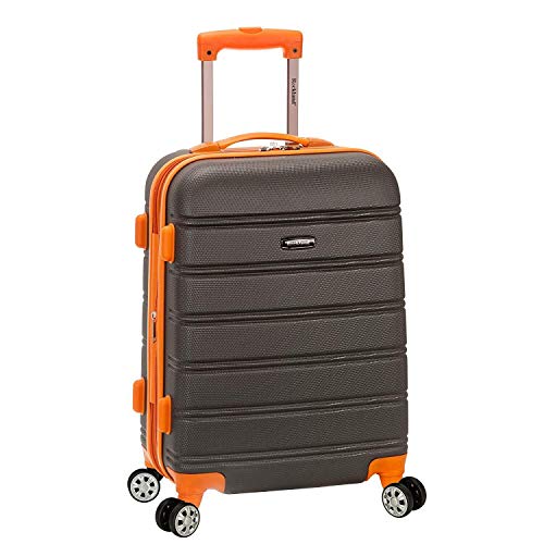 Rockland Melbourne Hardside Expandable Spinner Wheel Luggage, Carry-On 20", Charcoal
