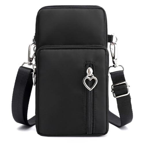 JANKS Small Crossbody Bags for Women Mini Cell Phone Purses with Crossbody Strap Phone Wallet Purses Shoulder Bag Nylon Arm Bag