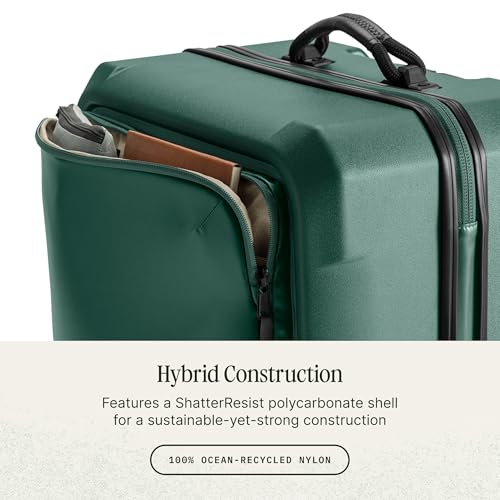 Eagle Creek Tarmac 4-Wheel 29" Luggage - Durable Rolling Suitcase for Secure Luggage - Telescoping Handle - Locking Zipper - Ample Storage Capacity - User-Friendly Design - Duck Green
