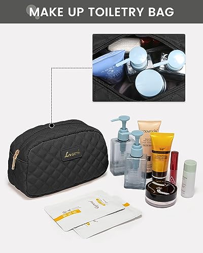 LOVEVOOK Travel Weekender Bag for Women, Duffle Bag with Shoe Compartment, Gym Duffel Bag with Makeup Bag Carry-on Tote Bag for Airplanes Traveling Weekend, Hospital Bags for Labor and Delivery 3Pcs