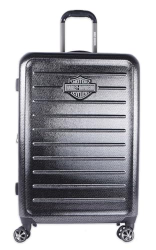 Harley-Davidson 30 in. Cruiser Hard Sided Expandable Wheeling Luggage, Charcoal